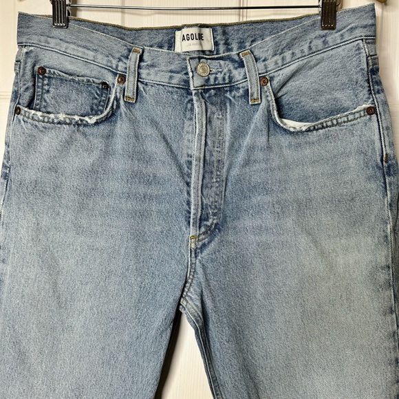 Agolde Mid Rise Relaxed Boot Cut Raw Hem Jeans - Curio - Size 29 - Picture 4 of 9